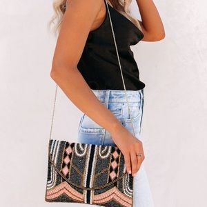 Vici dolls Beaded Clutch/Crossbody